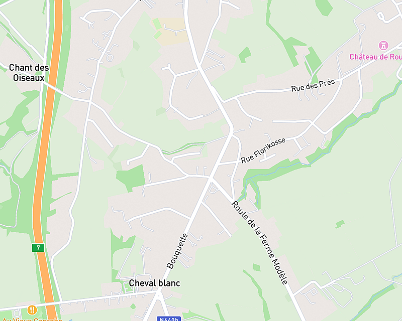 Une carte affichant l'emplacement de AniCura Clinique Vétérinaire ADK à Verviers
