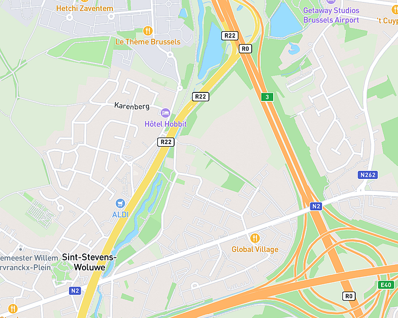 Une carte affichant l'emplacement de AniCura Saventa - Ouverture Automne 2026