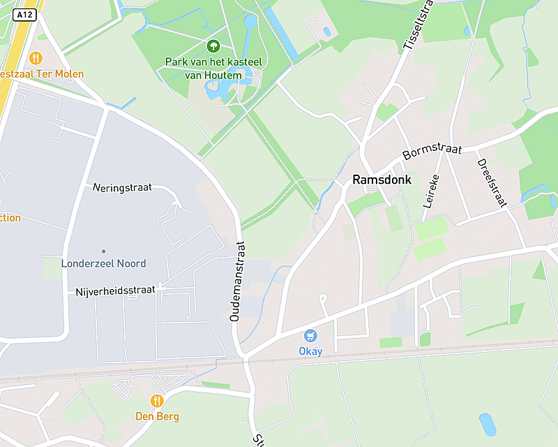 Une carte affichant l'emplacement de AniCura Fysio-Fit Anthemis à Kapelle-op-den-Bos
