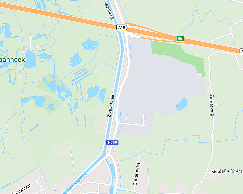 Een kaart met de locatie van AniCura WEST