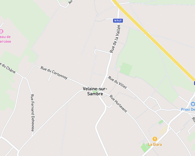 Een kaart met de locatie van AniCura Velaine-sur-Sambre